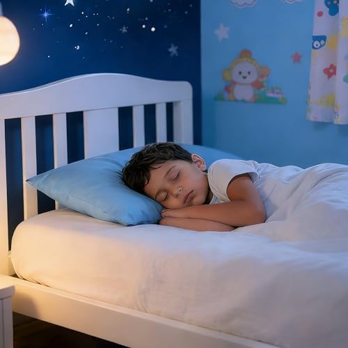 NTBAY Toddler Pillows with Pillowcases Set, 4 Piece 13 x 18, Sky Blue - Image 2
