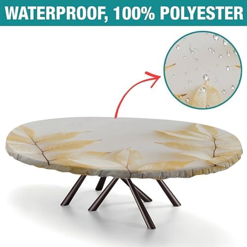 Tablecloth for Oval Table, Plaid Pattern Printed on Oval Plastic Table Cover, for Parties & Celebrations Holiday Dinners, Fits for 60" x 84" Oval Tables - Image 2
