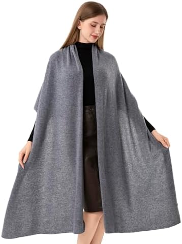 Cashmere Wrap Soft Knitted Scarf Stole for Women Airplane Travel Blanket Shawl 87x28 IN Extra Large Pashmina - Image 3