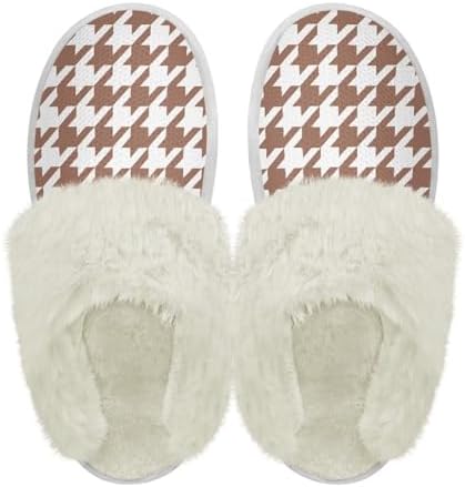 Cotton Slippers With Fluffy Edges House Slippers by PJHEQOXE