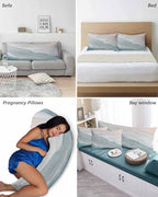 DecorLovee Summer Beach Queen Pillow Cases Set of 2 - Microfiber Bed Throw Pillow Covers, Ocean Nautical Coastal Seaside Aqua Beige Decorative Lumbar Pillow Cover with Envelope Closure for Sofa/Travel - Image 6