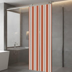 Window Privacy Film Frosted, Burnt Orange Brown Striped Static Cling Door Window Covering, Modern Farmhouse Vertical Stripes UV Blocking Windows Film for Office, Hotel, Bedroom, 29.5 x 78.7 Inches - Image 5