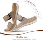 Littleplum Women Slides Sandals Arch Support Open Toe Slip on Sandals Soft Cushion Slippers Comfy Casual Summer Shoes for Walking Beach Travel - Image 6