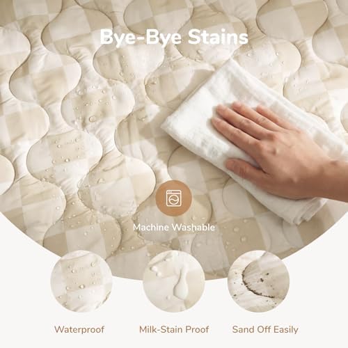 Momcozy Baby Play Mat for Floor, 50"x50" Thickened Playpen Mat - Image 4