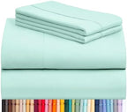 King Size Sheets Set, Cooling & Soft Deep Pocket Bed Sheets, 4PC by LuxClub