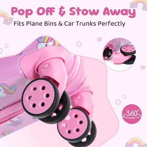 16’’ Kid’s Luggage Set with Spinner Wheels, Hardside with Suitcases,6 Piece - Image 5
