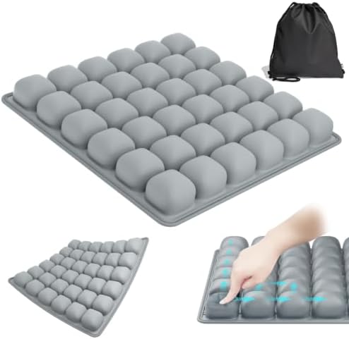 Inflatable Seat Cushion Press-to-Inflate Travel Airplane Car Office by Mosabear