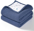 lulumoon Muslin Baby Blanket for Boys: Cotton Toddler Blanket for Daycare by Lulumoon