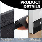Hushee 2 Pack 36 Inches Metal Door Sweep Double Rubber Aluminum,Black - Image 3