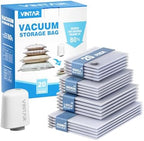 VINTAR 20Pack Space Saver Vacuum Storage Bags for Travel with Cordless Pump by VINTAR