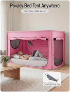ANC POP Portable Bed Tent, Blackout Privacy Canopy with 3 Doors & Breathable Mesh, Large Space for Adults, Indoor Sleeping Shelter for Dorms/Shared Rooms - Image 4
