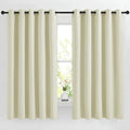 NICETOWN Beige Room Darkening Curtains 66 inches Long, Grommet Thermal Curtains Window Treatment Sound Reducing Drapes for Bedroom/Home Family, W66 x L66, 2 Panels by NICETOWN