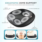 Coverado Car Seat Cushion and One Piece Lumbar Support Headrest Pillow, Adjustable Velcro Design Car Neck Pillow, Ergonomic Memory Foam Car Back Support Driving Seat Cushion for Back Pain Relief,Black - Image 4
