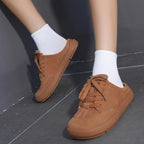 UBFEN Womens 100% Genuine Suede Mules Arch Support Indoor Outdoor Slippers - Image 6