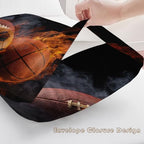 Basketball Pillowcases Queen Size Set of 2 - Football Soccer Pillow Cases with Envelope Closure, Boys Balls Sports Decorative Pillow Covers for Bed Couch, Soft Breathable Microfiber - Image 5