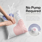 No Pump Vacuum Storage Bags, Thickened Stereoscopic Press & Seal Space Saver Compression Bag for Clothes/Bedding (X-Large) - Image 3