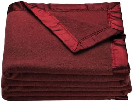 OakRidge Heirloom Merino Wool Blanket - 100% Australian Wool with by OakRidge