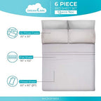DREAMCARE Queen Sheets - 6 pcs Breathable Cooling Sheets Queen - up to 21" - Image 4