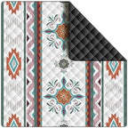 Picnic Ground Mat for Camping and Park Seating, 200 X 200 Cm Quilted Outdoor Mat with Easy Carry Storage Design Camping Picnic Blanket Ground Cover Tent Floor Pad Quilted Grass Foldable Travel Damp - Image 6