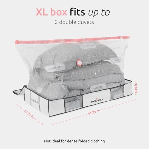 Compactor XL Vacuum Storage Bag & Semi-Rigid Box, Closet Organizer, 190L - Image 5