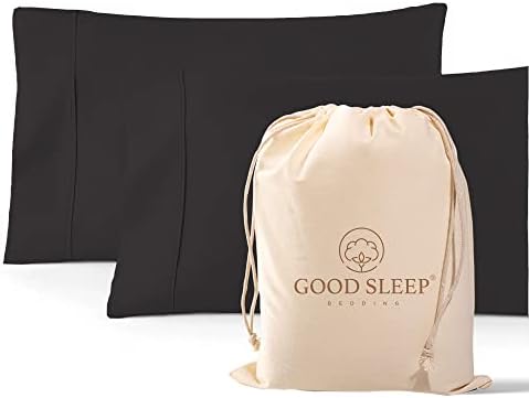 1000 TC King Pillowcases Set of 2 100% Egyptian Cotton Pillow Cases by GoodSleepBedding
