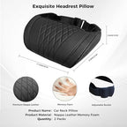 2 PCS Nappa Leather Car Neck Headrest Pillow for Tesla Accessories - Image 2
