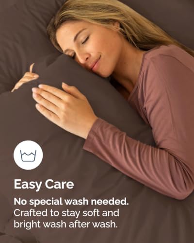 Standard Pillow Cases - 10 Pack Soft Pillowcase Covers - 20" x 26" (Brown) - Image 6