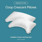 Coop Home Goods Cool Side Crescent Pillowcase, King Size Cooling Pillow Case for Hot Sleepers, Crescent Shape, Two-Sided Pillow Covers, Cozy Side & Cool Side, Ultra Soft Lulltra Cool Technology - Image 5