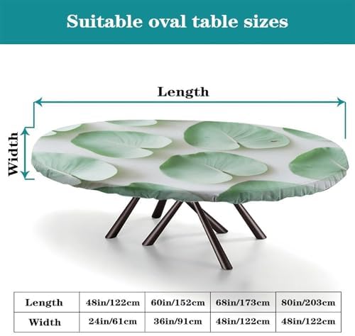 Padded Tablecloth, Plaid Pattern Printed on Oval Elastic Tablecloth, for Business & Events Birthday Parties, Fits for 42" x 60" Oval Tables - Image 4