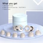 Sleep Earplugs | Silicone Material | Zen White Color | Designed for Deep Sleep | Noise Blocking | Reusable | Ideal for Dorms/Travel/Work - Image 4