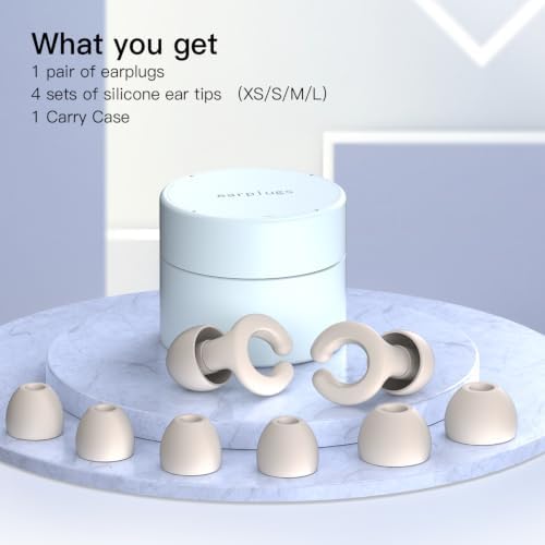 Sleep Earplugs | Silicone Material | Zen White Color | Designed for Deep Sleep | Noise Blocking | Reusable | Ideal for Dorms/Travel/Work - Image 4