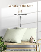 1000 TC Standard Pillowcases Set of 2 100% Egyptian Cotton Pillow Cases - Image 3