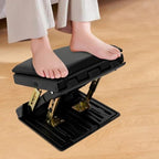 Adjustable Footrest, Adjustable Foot Rest for Under Desk at Work Ergonomic Foldable Footrest with 4-Level Height Adjustment for Office,Home,Travel,Study Writing - Image 2