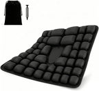 Airplane Seat Cushion for Long Flights, Press Type Air Seat Cushion for Travel Airplane, Portable & Inflatable Cushion for Wheelchair, Driving, Office Chair, 48 Airbags with Storage Bag & Pump by Serdyes