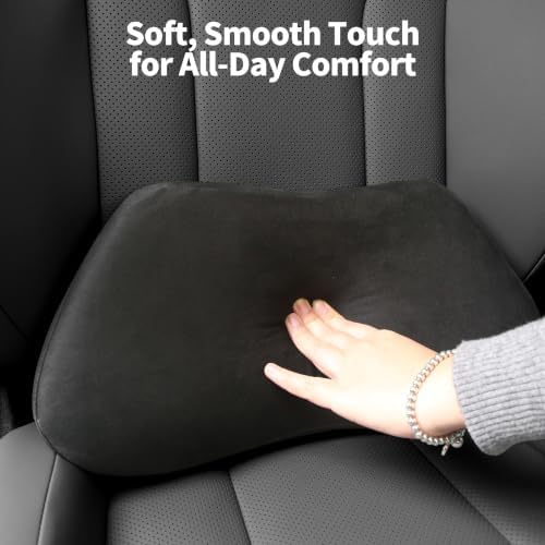 Lumbar Support Pillow for Car Lower Back Cushion, Black, 2 Packs - Image 6