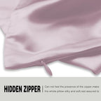Suatien Mulberry Silk Pillow Cases 2 Pack Standard Size, Lavender - Image 4