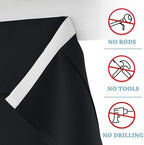 RYB HOME 2 Panels Blackout French Door Curtains for Front Back Glass Door - Image 3