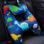 Comfort Pillow for Youth Riders with Wraparound, Blue Dinosaur - Image 6