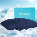 Breescape Cooling Pillow Cases Queen Size Set of 2, BlendTek™ Cooling Technology for Hot Sleepers & Night Sweats, Silky Soft Cool Pillowcases for Hair & Skin Care, 20" x 30", Twilight Blue by Breescape