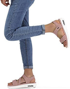 mysoft Women's Comfortable Walking Sandals Platform Wedge Ankle Strap - Image 3
