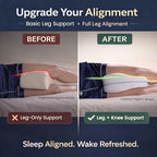 Contour Original Hourglass Leg & Knee Pillow - 18” Removable Strap - Memory Foam Support Pillow for Side Sleepers - for Back, Hips & Legs Support - Orthopedic Design - Image 7