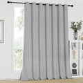 NICETOWN Sliding Glass Door Curtain - Blackout Room Darkening Door Vertical Blind for Dining Room/Bedroom with Grommet Top (Silver Grey, W100 x L95, 1 Panel) by NICETOWN