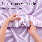 Panelee 100% Mulberry Silk Sleep Mask, 22 Momme Eye Mask for Women,Purple - Image 3