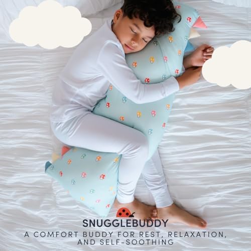 SnuggleBuddy – Self-Soothing Toddler Pillow with Pillowcase | Soft Breathable Viscose from Bamboo Kids Travel Pillow | Eczema-Friendly, Washable Sleep Companion (Ages 2-8) (Large) - Image 2