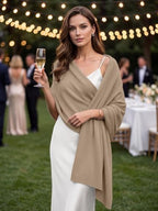 Women's Pashmina Shawl Wraps Evening Dress Elegant Scarf Wedding Knit Cape - Image 4