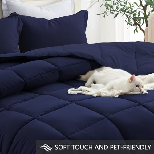 Homelike Moment Queen Comforter Set 3 Piece,Lightweight Soft Bed Sets - Image 4