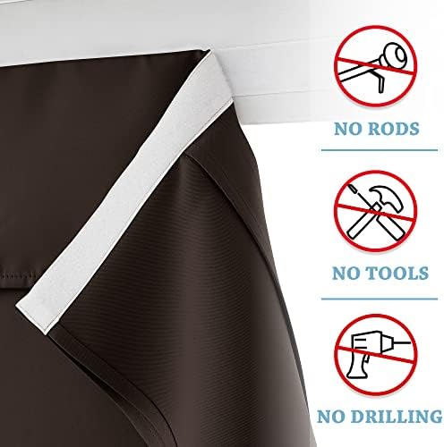 RYB HOME 2 Panels Blackout French Door Curtains for Front Back Glass Door - Image 3