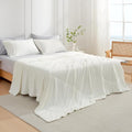 Cozy Bliss Cooling Comforter California King Size, Oversized Cooling Blanket for Hot Sleepers and Night Sweats, Cream Summer Comforter for Cal King Bed, Breathable Soft Lightweight Silk Smooth by CozyBliss