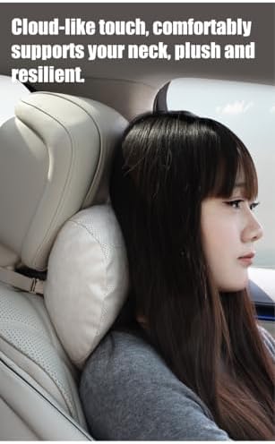 2PCS Car Neck Pillow & Lumbar Support Breathable Suede Set for Cars - Image 2