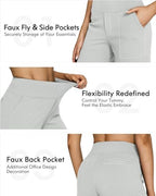 G4Free Yoga Pants for Women Wide Leg Pants with Pockets High Waisted - Image 3